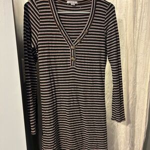 American Eagle Outfitters Multicolor Striped Sweater Dress